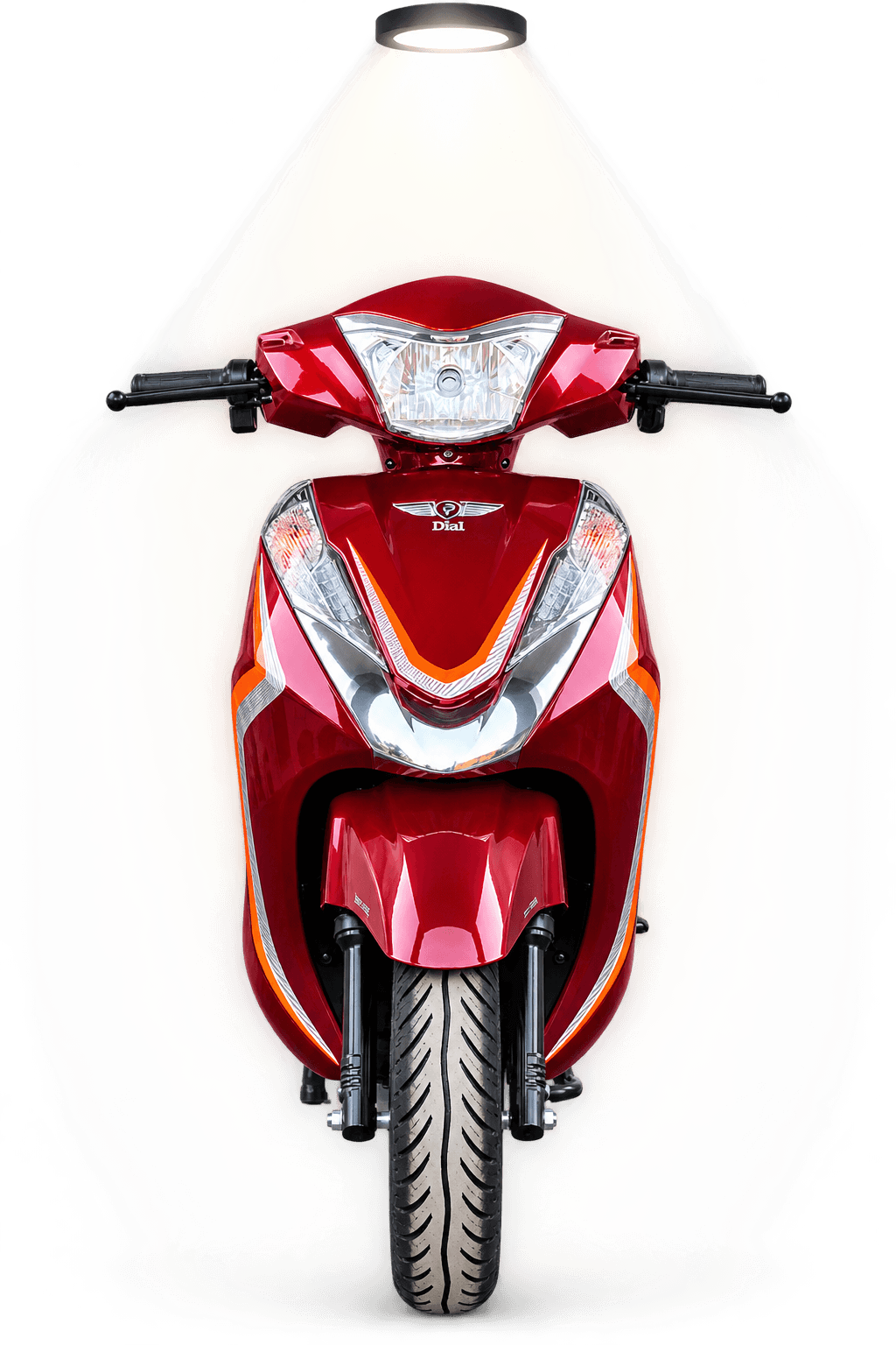 Dial EV scooter in Red